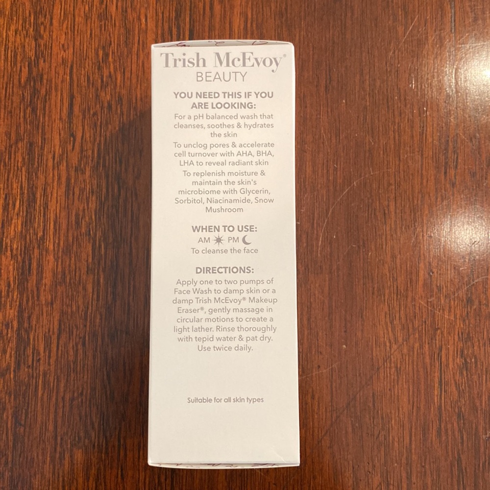 Trish McEvoy Instant Solutions Face Wash Cleanser 6 oz. New in Box Unopened - Picture 2 of 8